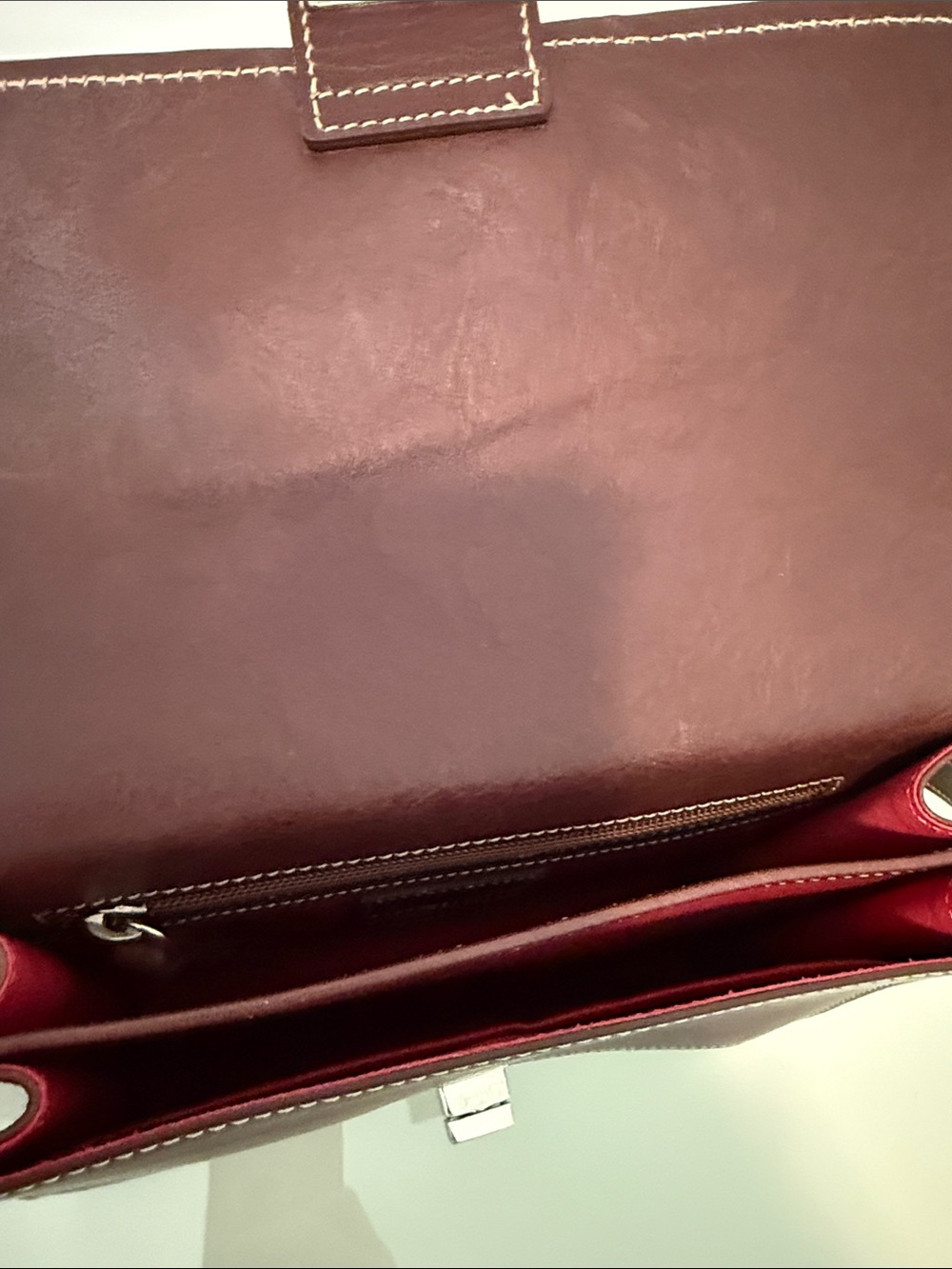 Cavalcanti Brown Leather Shoulder Bag - Picture 2 of 2